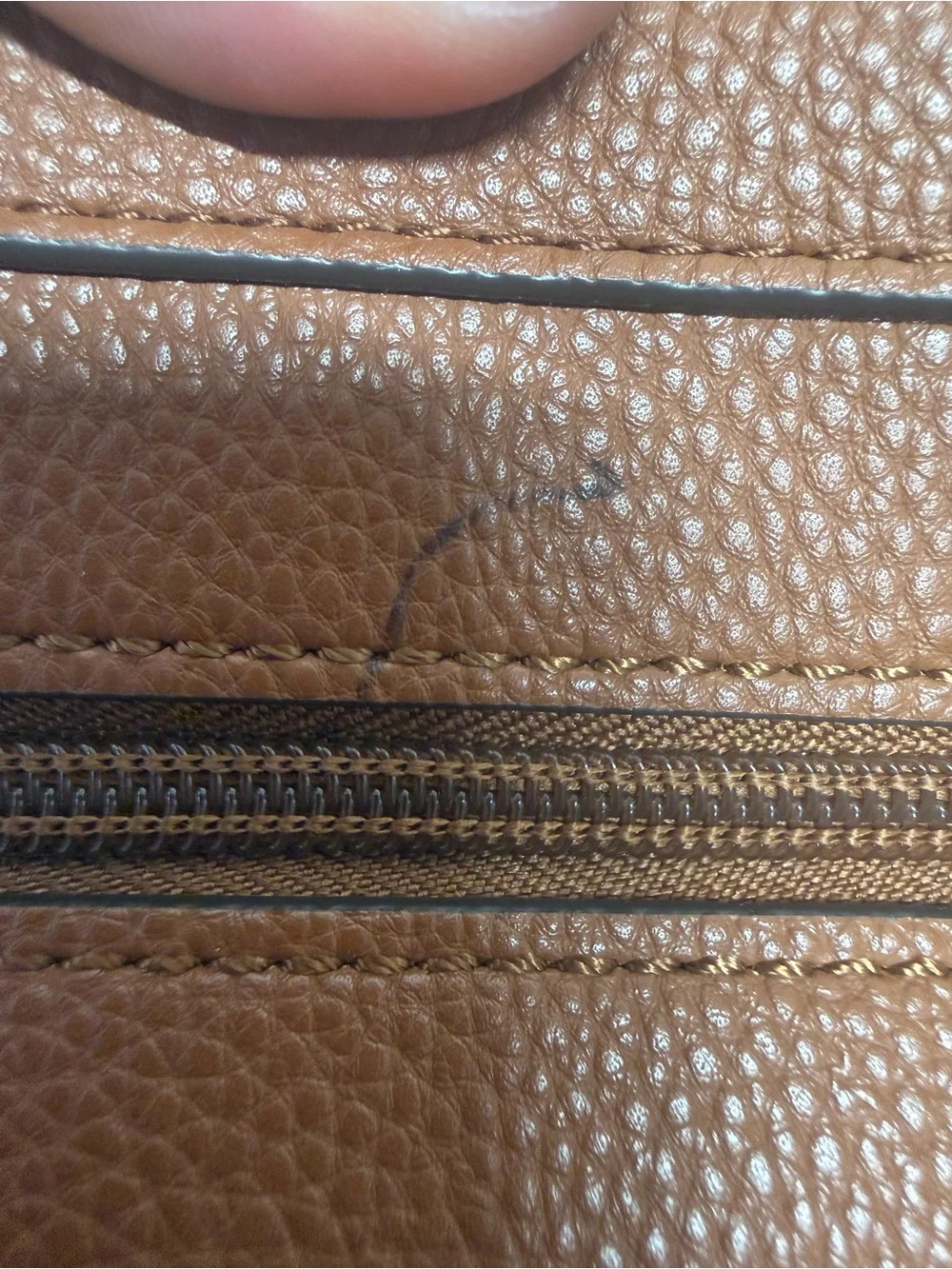 Liz Claiborne Brown & White Geometric Satchel